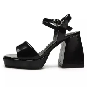 STRAPPY OPEN-TOE PLATFORM HEELS