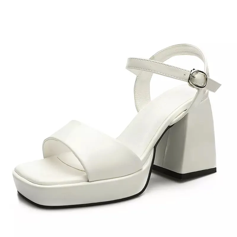 STRAPPY OPEN-TOE PLATFORM HEELS