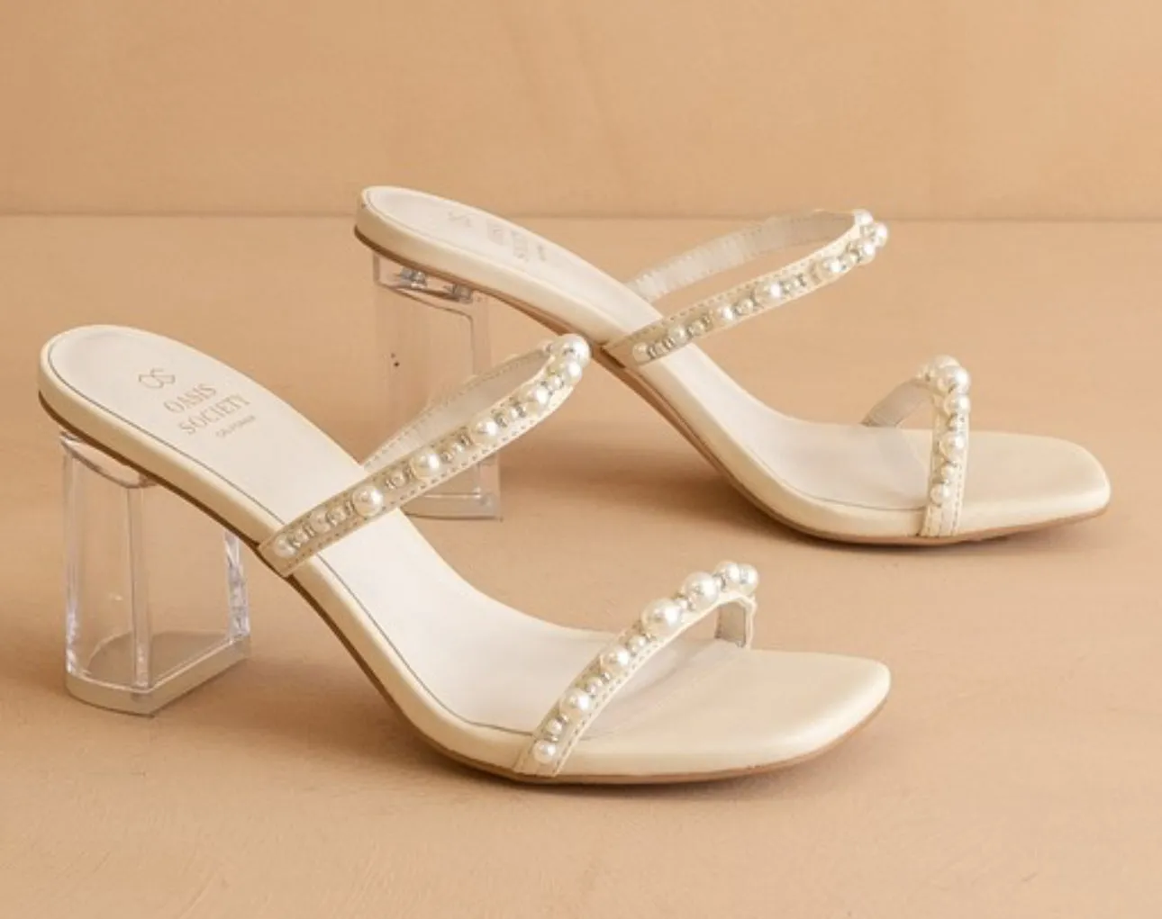 Strappy Pearl Heels