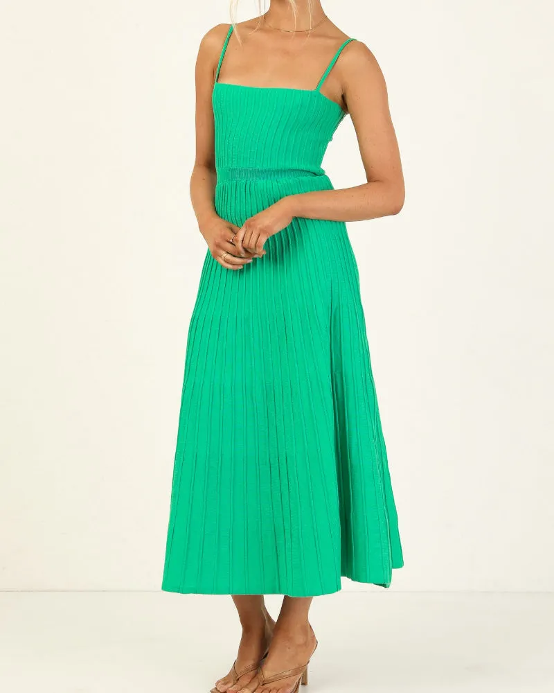 Stretch Ribbed Suspenders Knit Bodycon Maxi Dresses