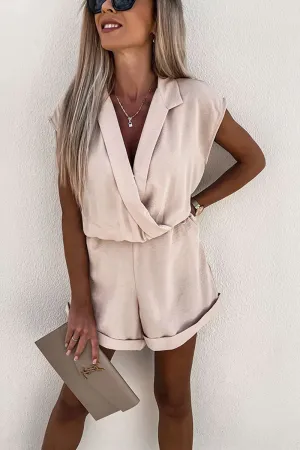 Stunncal Cake For Breakfast Lapel Neck Romper