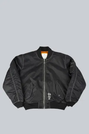 STUSSY BUILT REVERSIBLE BOMBER JACKET