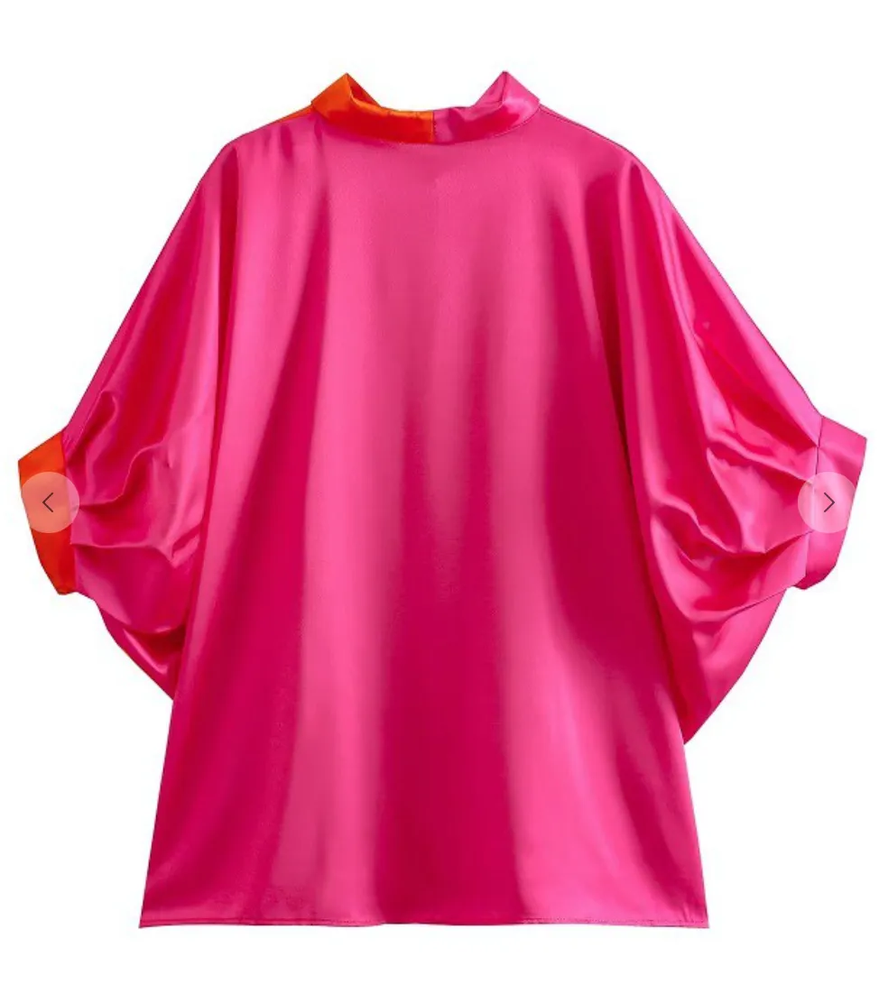 Summer Breeze Satin Blouse