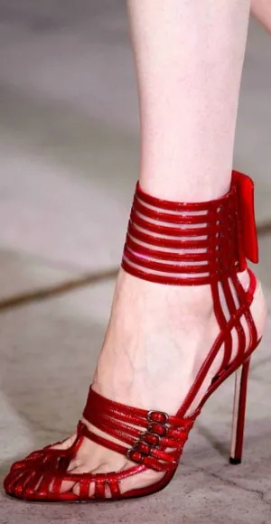 Summer Fine Straps Buckle Crossed Sandals Women