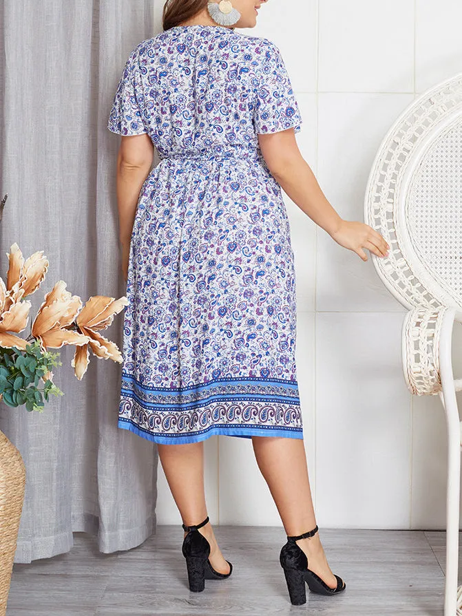 Summer Plus Size New Print Dress