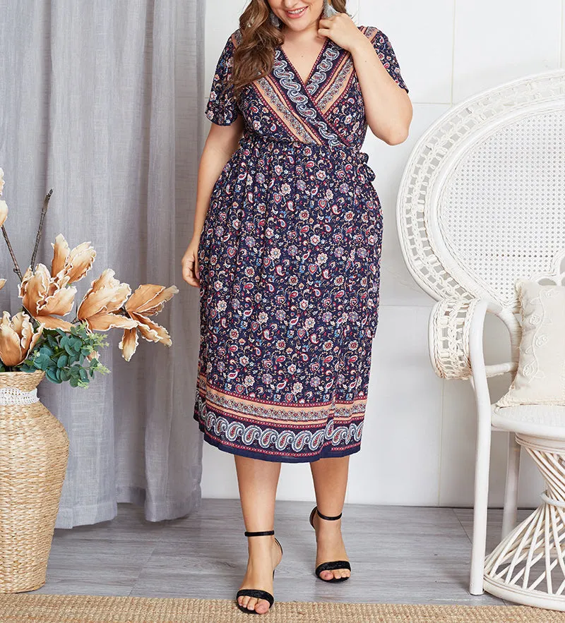 Summer Plus Size New Print Dress