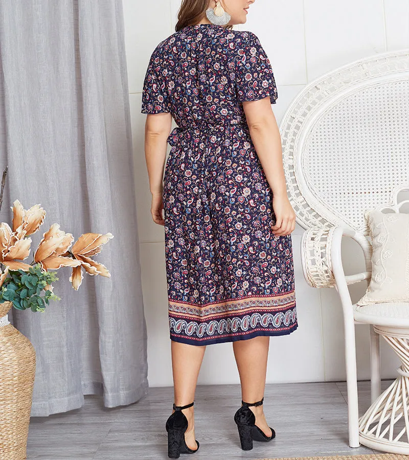 Summer Plus Size New Print Dress