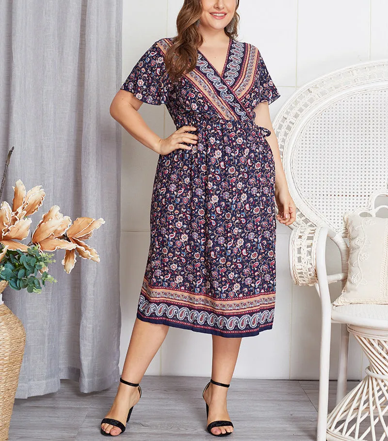 Summer Plus Size New Print Dress