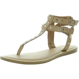 SUN STONE Womens Zipper Gladiator Sandals Tan 6.5 Medium (B,M)