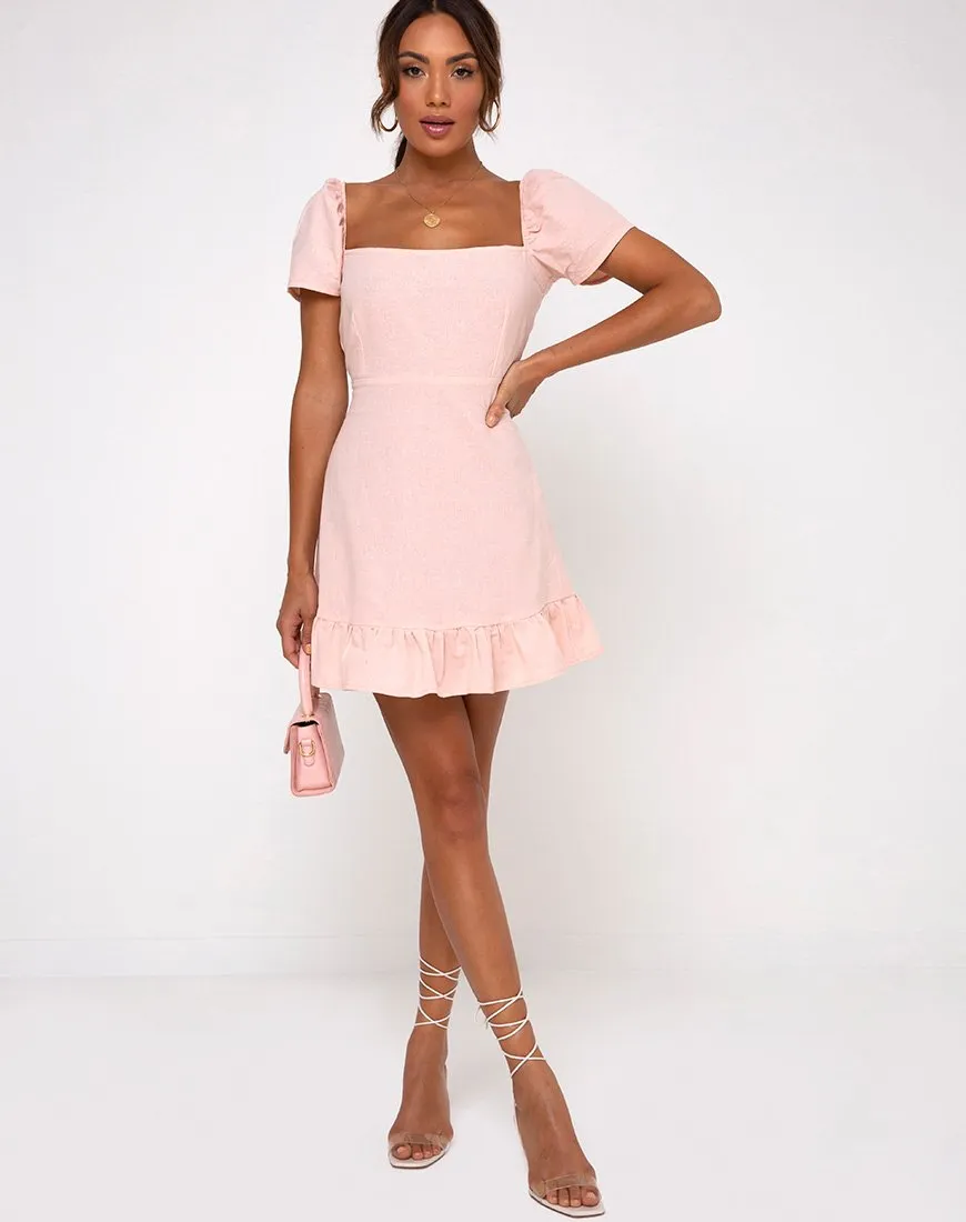 Syami Dress in Peach