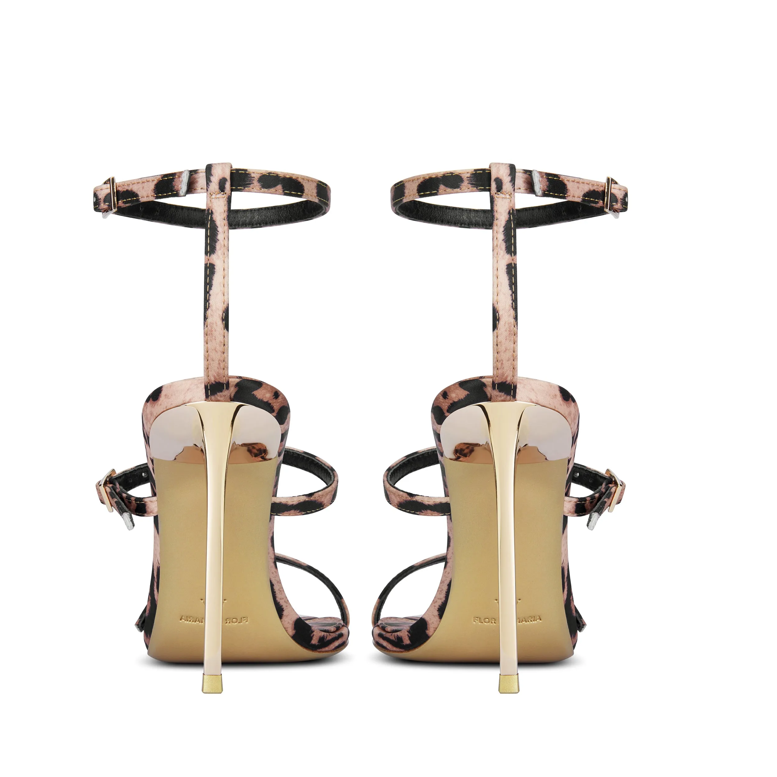 Sylvie Leopard Stiletto Heeled Sandals