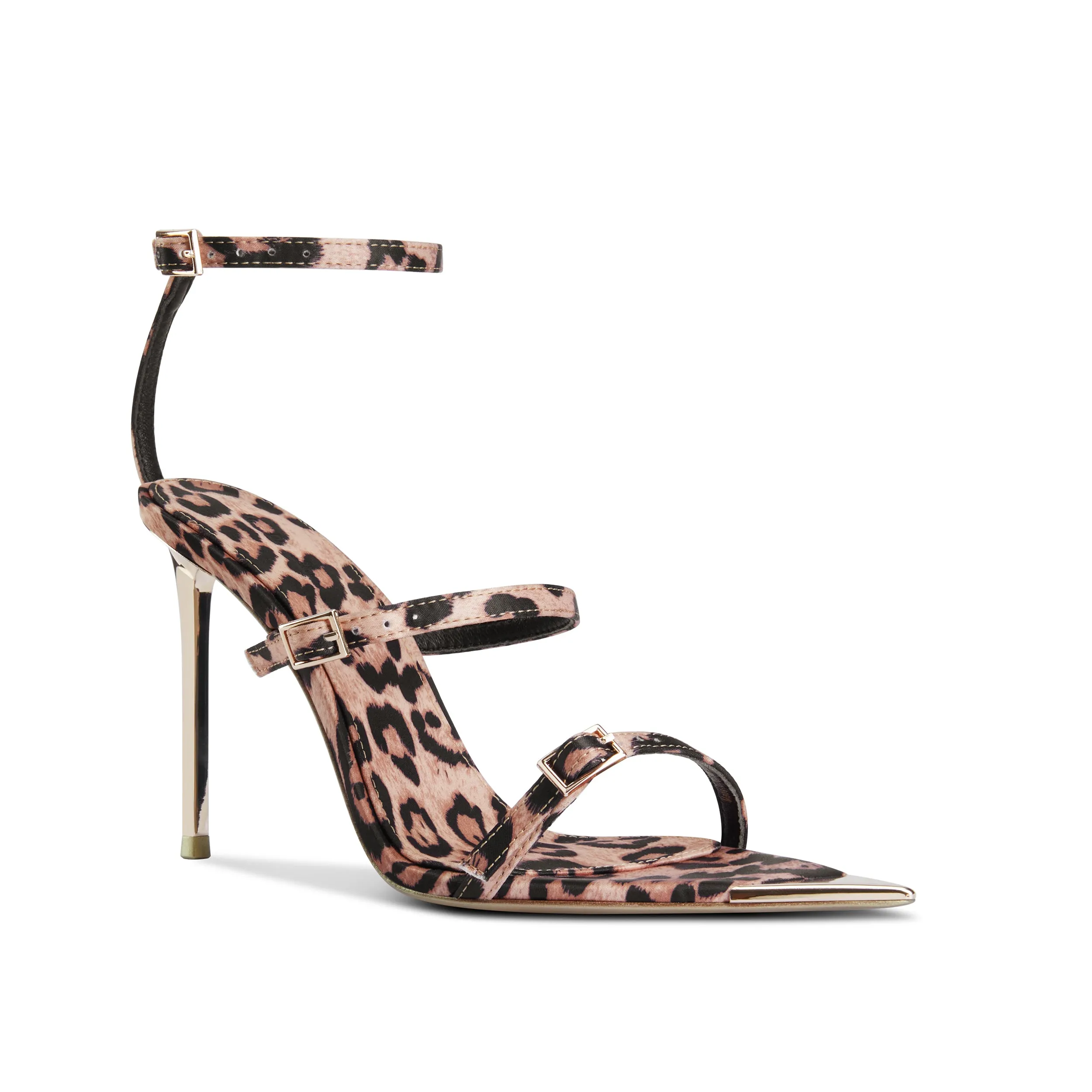 Sylvie Leopard Stiletto Heeled Sandals