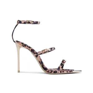 Sylvie Leopard Stiletto Heeled Sandals