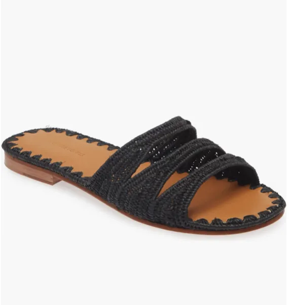 SYMM SANDAL IN BLACK