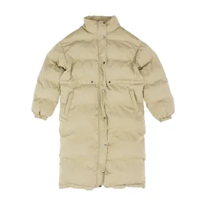 Tan Solid Puffer Coat