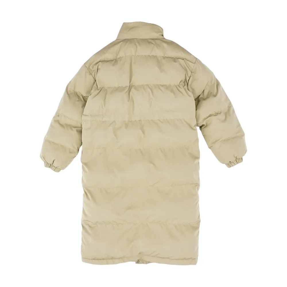 Tan Solid Puffer Coat