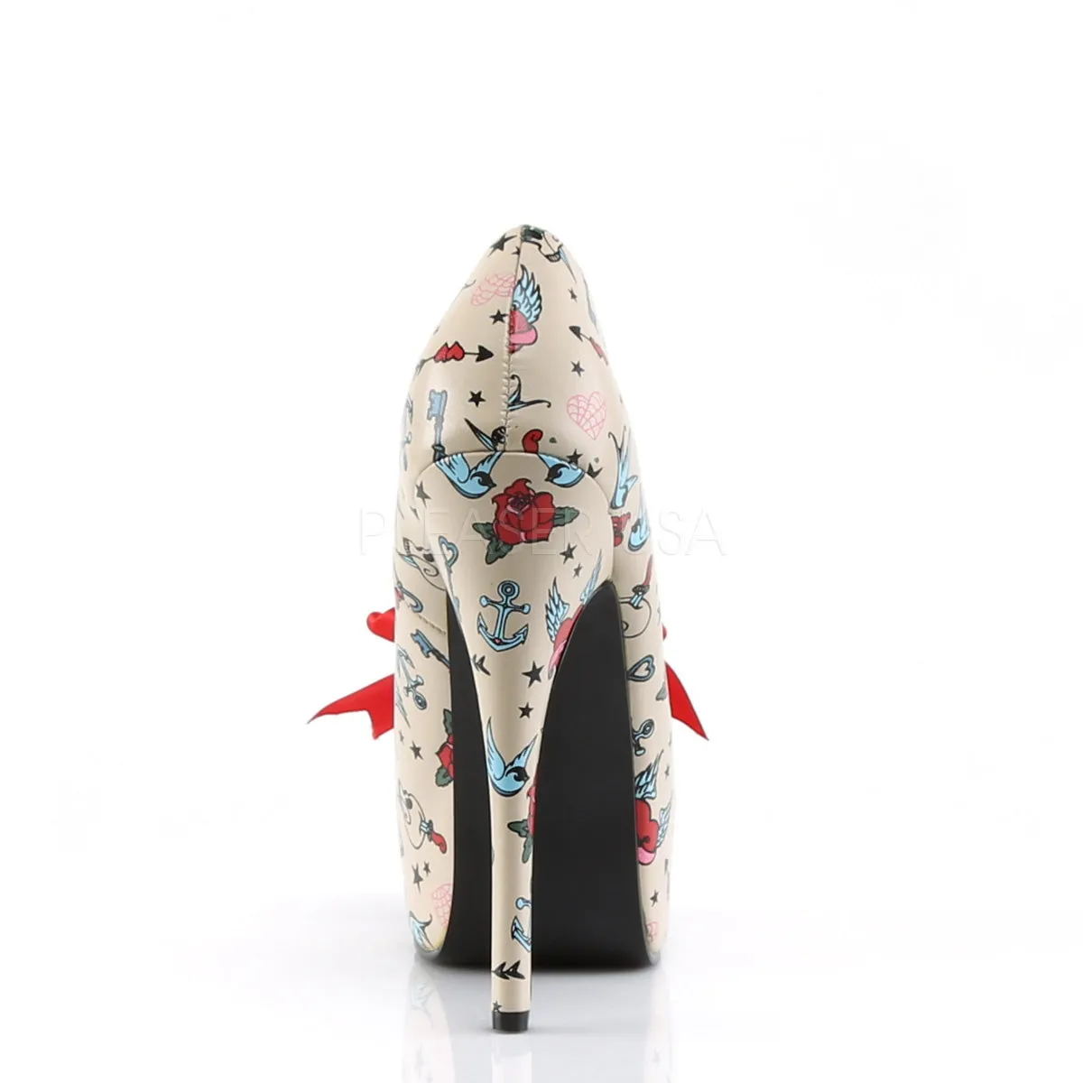 TEEZE-12-3  Cream Pu (Tattoo Print)