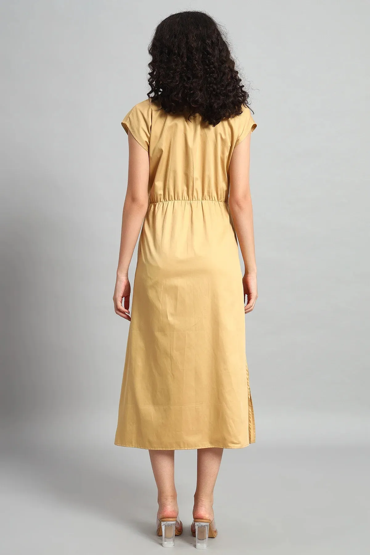 The City Chic Shirt Dress, Beige