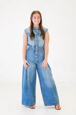The Denim Fusion Jumpsuit