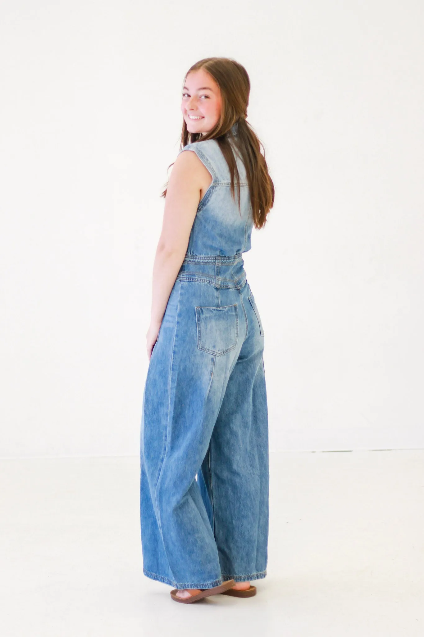 The Denim Fusion Jumpsuit