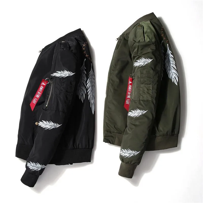 The Feather  - Black / Green