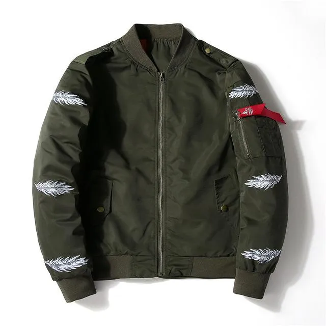 The Feather  - Black / Green