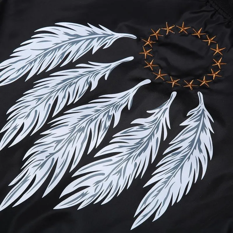 The Feather  - Black / Green