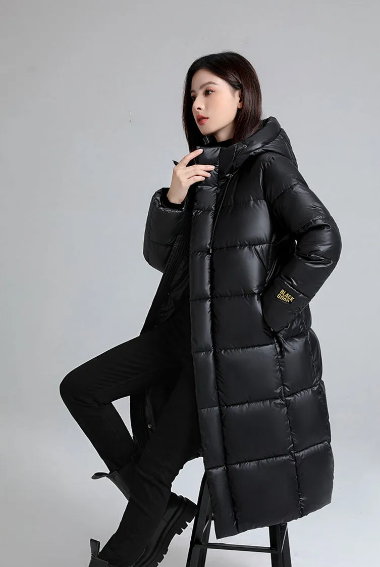 Thickened Quilted Puffer Coat Water-Resistant and Windproof
