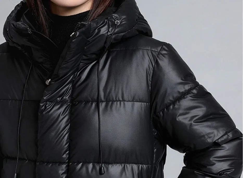 Thickened Quilted Puffer Coat Water-Resistant and Windproof