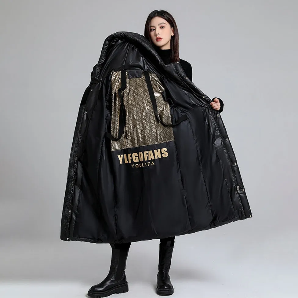 Thickened Quilted Puffer Coat Water-Resistant and Windproof
