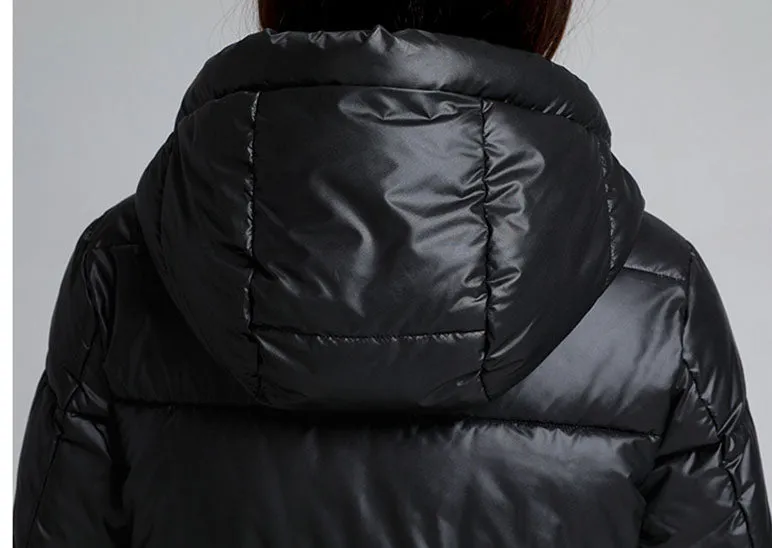 Thickened Quilted Puffer Coat Water-Resistant and Windproof