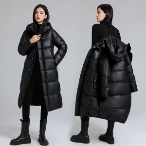Thickened Quilted Puffer Coat Water-Resistant and Windproof