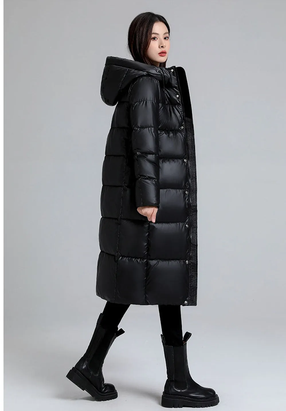 Thickened Quilted Puffer Coat Water-Resistant and Windproof