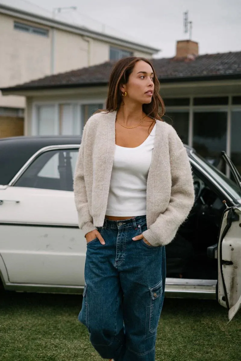 TITCHIE THE BOMBER JACKET OATMEAL