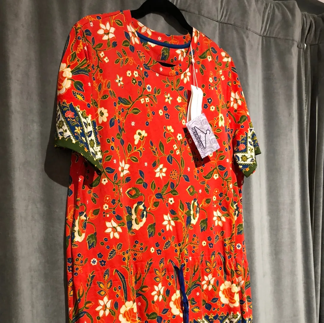 Tory Burch "Jessie" T-shirt Multicolor Floral Dress