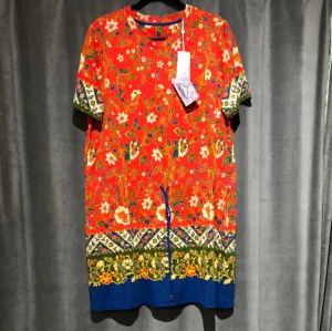 Tory Burch "Jessie" T-shirt Multicolor Floral Dress