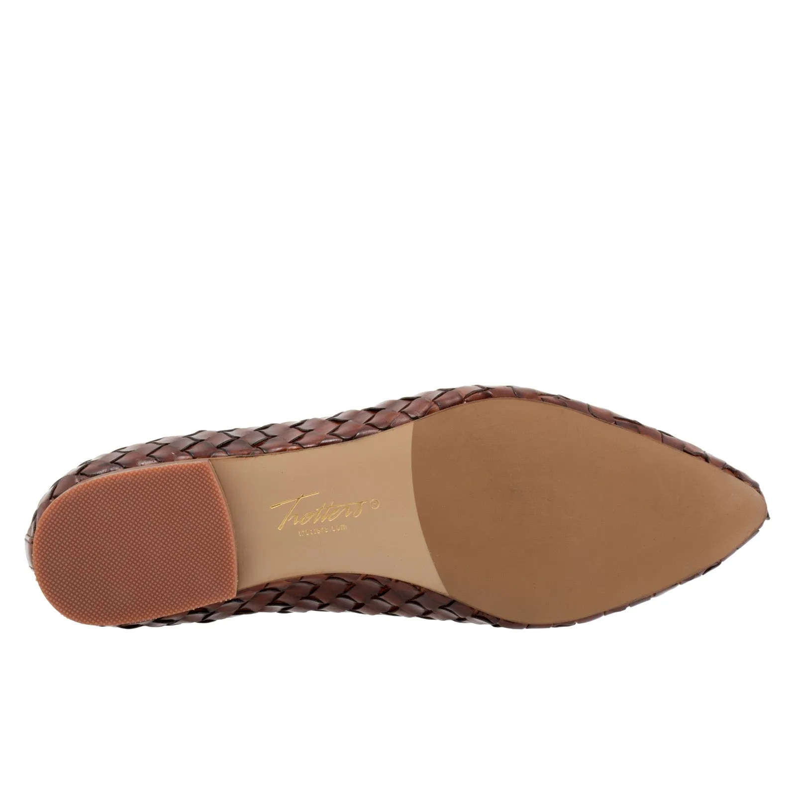 Trotters Emmie T2371-206 Womens Brown Leather Slip On Loafer Flats Shoes