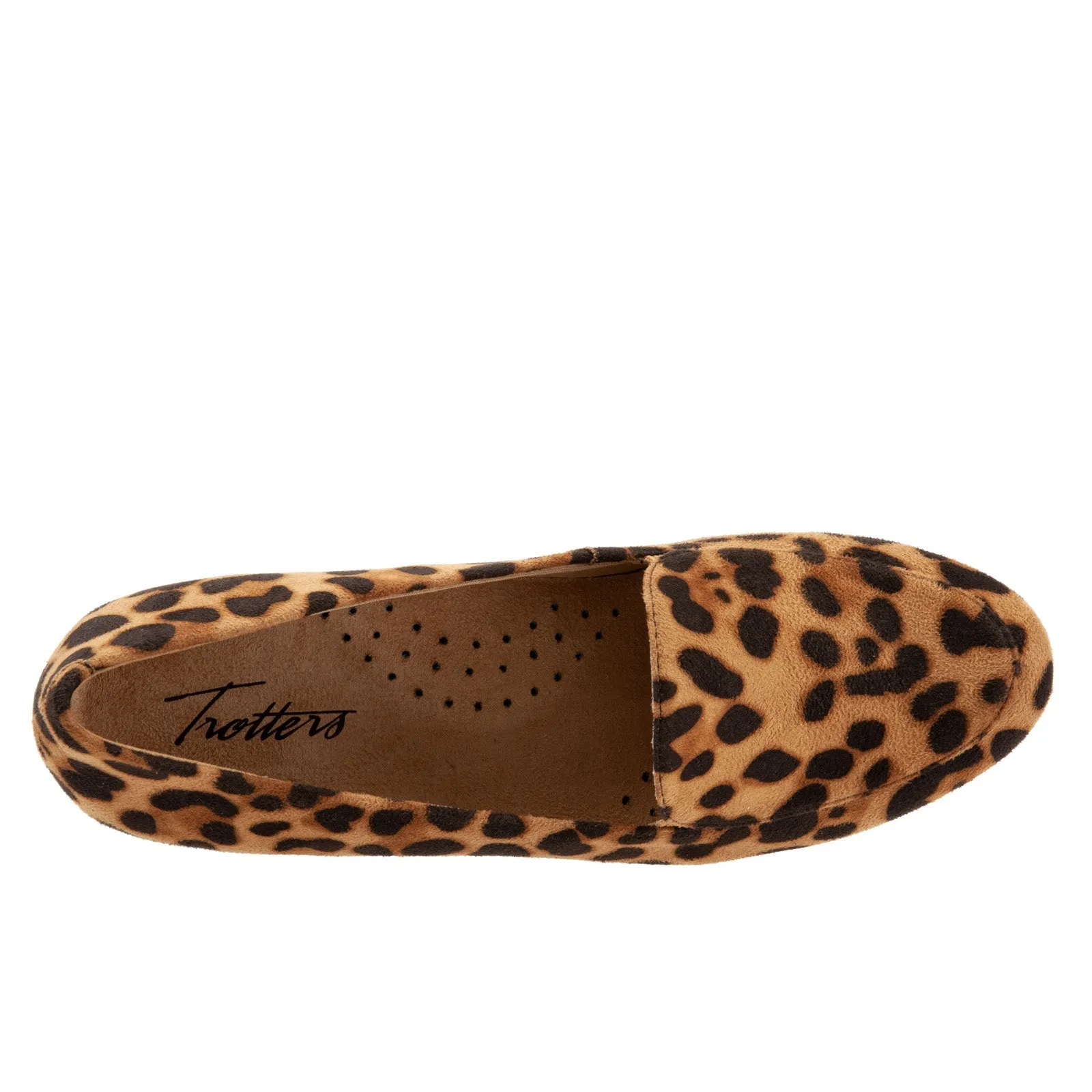 Trotters Monarch T1713-963 Womens Brown Leather Slip On Loafer Flats Shoes
