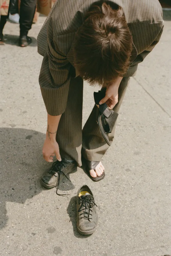TUPELO SLIDE, BLACK CALF