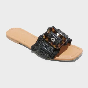 Universal Thread Women's Chrissy Slide Sandals with Memory Foam Insole 89529998