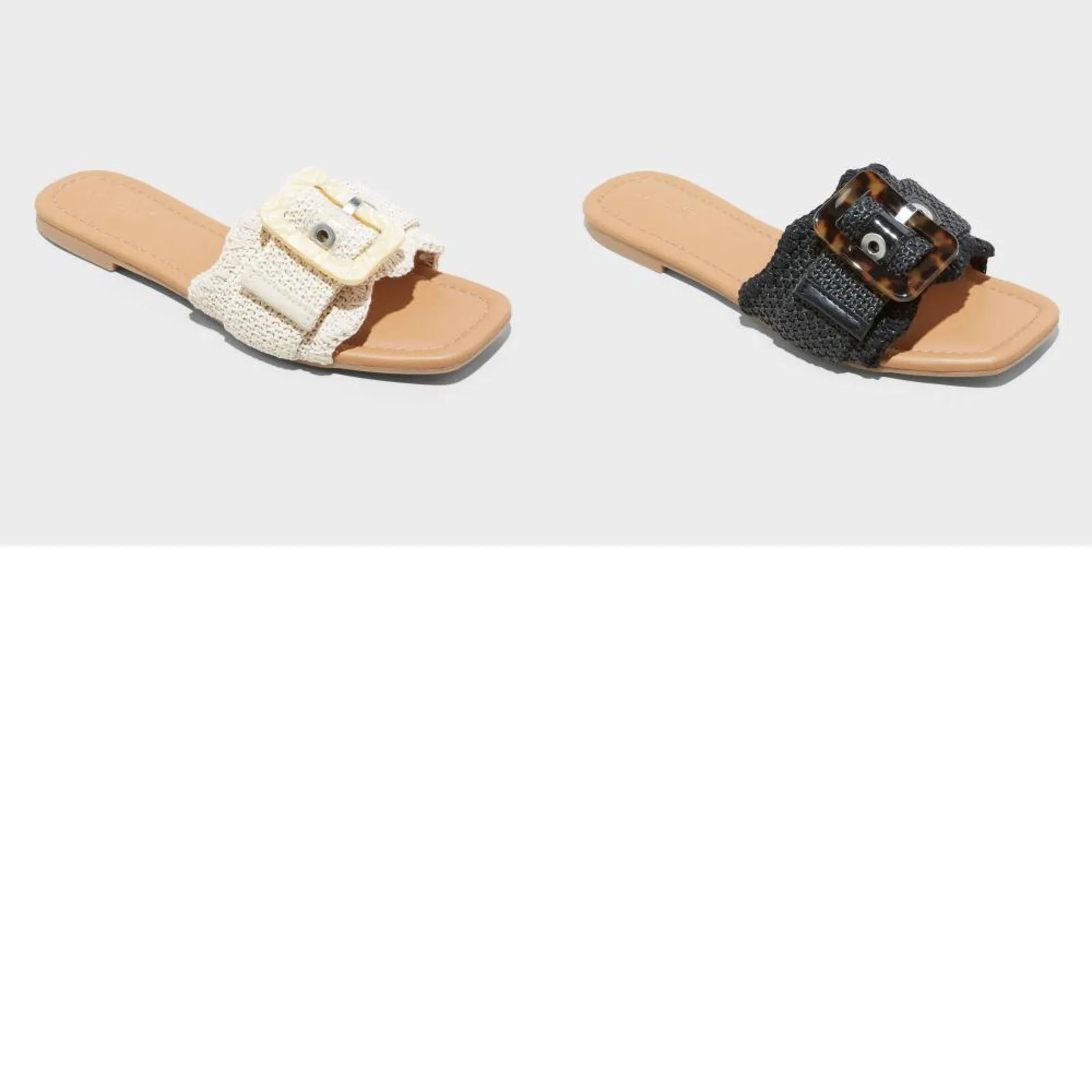 Universal Thread Women's Chrissy Slide Sandals with Memory Foam Insole 89529998