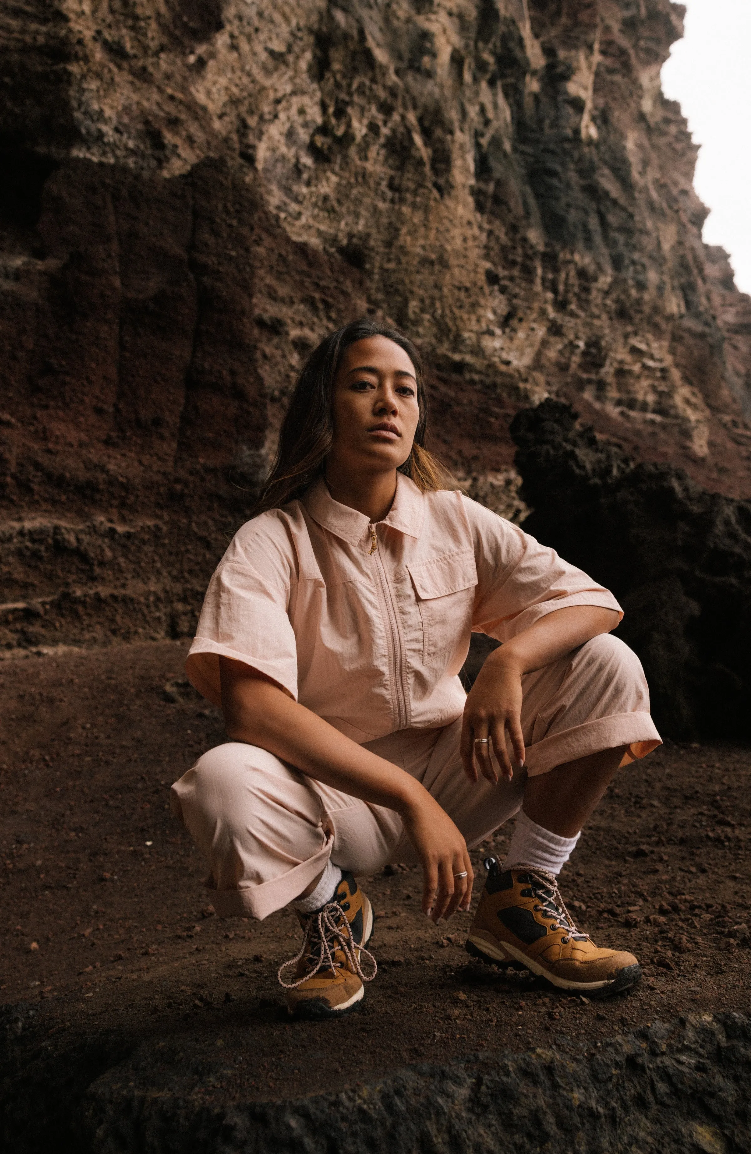 UTILITY TRAIL JUMPSUIT | Peach Whip
