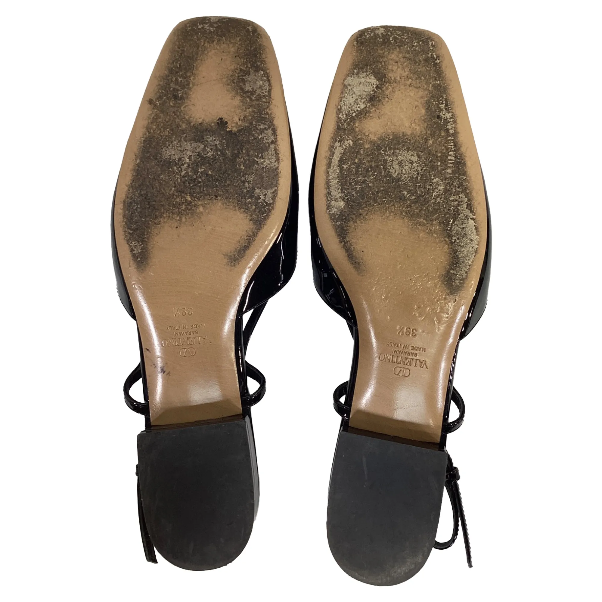 Valentino Garavani VLogo Ballet Flats in Black Leather