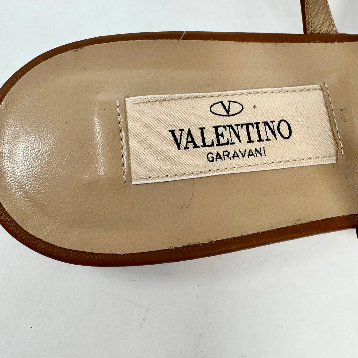 Valentino Rockstud Accent Gladiator Sandals