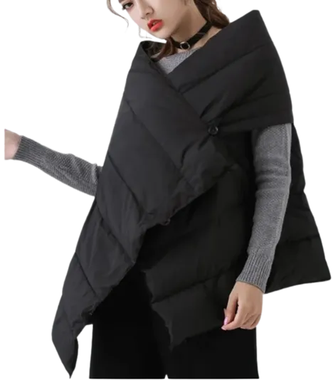 Vee Wrap Puffer Vest