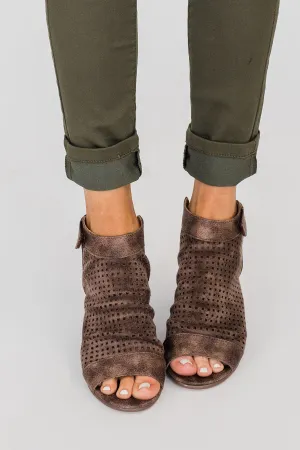 Very G Royce Block Heels- Taupe