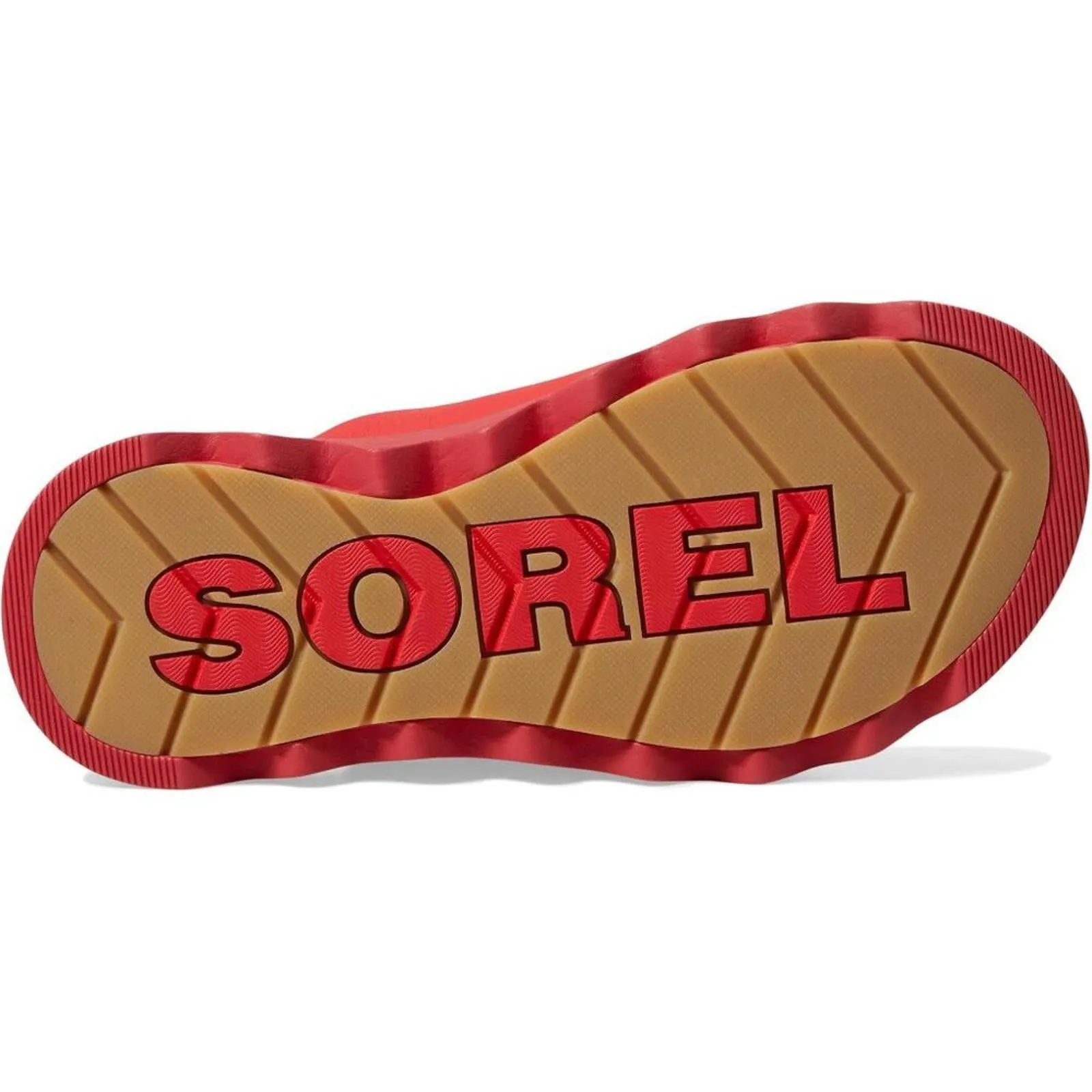 Viibe Red Glo Leather Crisscross Slide Sandals