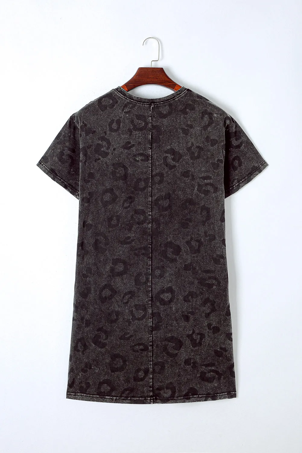 Vintage Leopard T-Shirt Dress