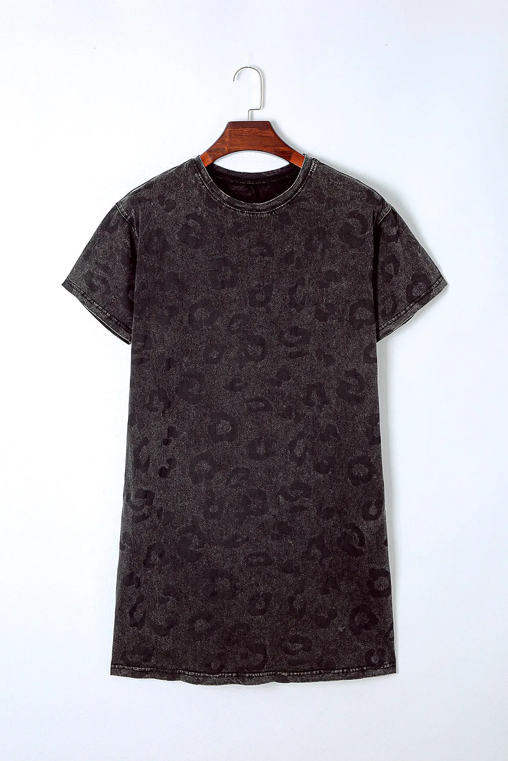 Vintage Leopard T-Shirt Dress