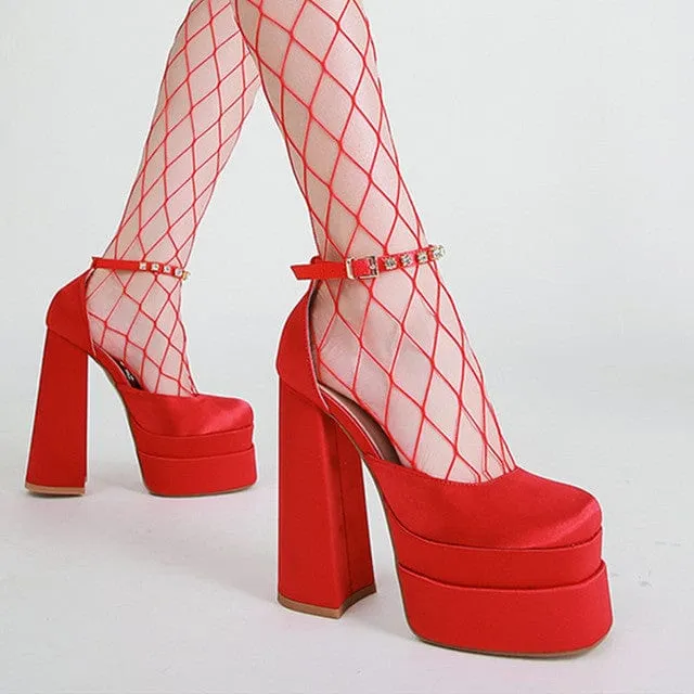 Vintage Style Platform Heels
